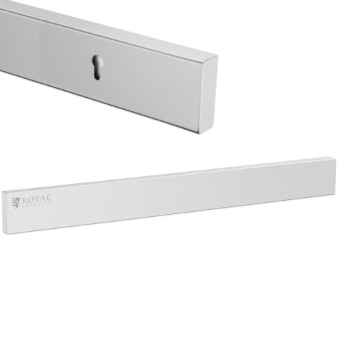 LISTWA MAGNETYCZNA ŚCIENNA NA NOŻE PRZYBORY ZE STALI NIERDZEWNEJ DŁ. 44.5 CM LISTWA MAGNETYCZNA ŚCIENNA NA NOŻE PRZYBORY ZE STALI NIERDZEWNEJ DŁ. 44.5 CM
