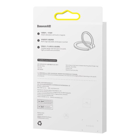 MAGNETYCZNY UCHWYT RING PODSTAWKA HALO DO TELEFONU SZARY MAGNETYCZNY UCHWYT RING PODSTAWKA HALO DO TELEFONU SZARY