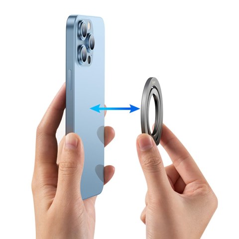 MAGNETYCZNY UCHWYT RING PODSTAWKA HALO DO TELEFONU SZARY MAGNETYCZNY UCHWYT RING PODSTAWKA HALO DO TELEFONU SZARY