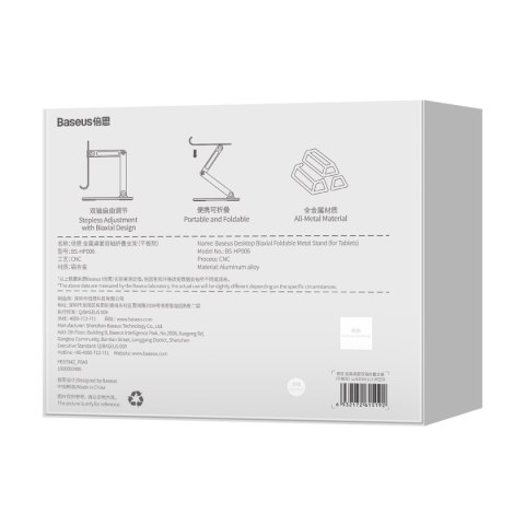 PODSTAWKA STOJAK METALOWY DO SMARTFONA DESKTOP BIAXIAL FOLDABLE DO 13" SZARY PODSTAWKA STOJAK METALOWY DO SMARTFONA DESKTOP BIAXIAL FOLDABLE DO 13" SZARY
