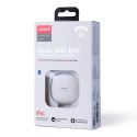 SŁUCHAWKI TWS BEZPRZEWODOWE ENC WODOODPORNE IPX4 BLUETOOTH 5.3 BIAŁY