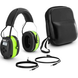 SŁUCHAWKI WYGŁUSZAJĄCE AKTYWNE ZAGŁUSZKI OCHRONNE Z RADIEM AUX MP3 BLUETOOTH - ZIELONE