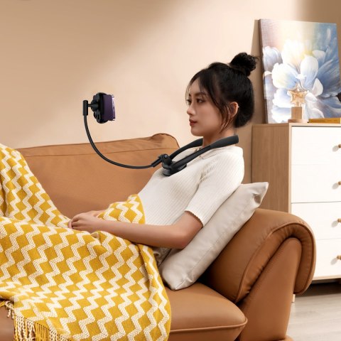 UNIWERSALNY UCHWYT STOJAK NA TELEFON NA SZYJĘ COMFORTJOY SERIES CZARNY UNIWERSALNY UCHWYT STOJAK NA TELEFON NA SZYJĘ COMFORTJOY SERIES CZARNY
