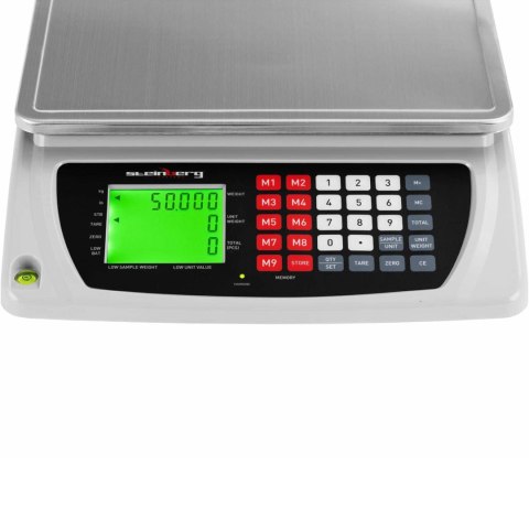 WAGA SKLEPOWA HANDLOWA LICZĄCA LCD 33.5 X 23 CM 50 KG / 6 G WAGA SKLEPOWA HANDLOWA LICZĄCA LCD 33.5 X 23 CM 50 KG / 6 G