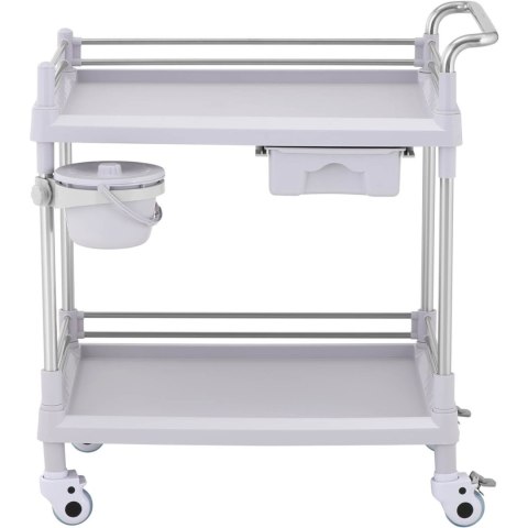 WÓZEK LABORATORYJNY ZABIEGOWY KOSMETYCZNY 2 PÓŁKI 1 SZUFLADA 82 X 52 X 91 CM 20 KG WÓZEK LABORATORYJNY ZABIEGOWY KOSMETYCZNY 2 PÓŁKI 1 SZUFLADA 82 X 52 X 91 CM 20 KG