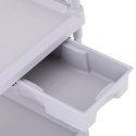 WÓZEK LABORATORYJNY ZABIEGOWY KOSMETYCZNY 2 PÓŁKI 1 SZUFLADA 82 X 52 X 91 CM 20 KG