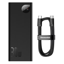 ADAMAN POWERBANK 20000MAH 30W CZARNY + KABEL USB-C