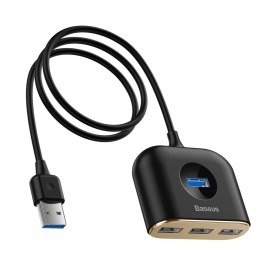 ADAPTER PRZEJŚCIÓWKA HUB 4W1 USB ADAPTER USB3.0 TO USB3.0*1+USB2.0*3 1M BLACK