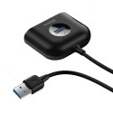 ADAPTER PRZEJŚCIÓWKA HUB 4W1 USB ADAPTER USB3.0 TO USB3.0*1+USB2.0*3 1M BLACK