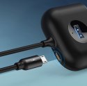 ADAPTER PRZEJŚCIÓWKA HUB 4W1 USB ADAPTER USB3.0 TO USB3.0*1+USB2.0*3 1M BLACK