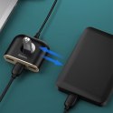 ADAPTER PRZEJŚCIÓWKA HUB 4W1 USB ADAPTER USB3.0 TO USB3.0*1+USB2.0*3 1M BLACK