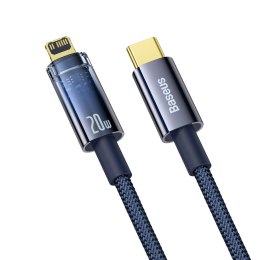 EXPLORER SERIES KABEL PRZEWÓD USB-C IPHONE LIGHTNING 20W 1M NIEBIESKI