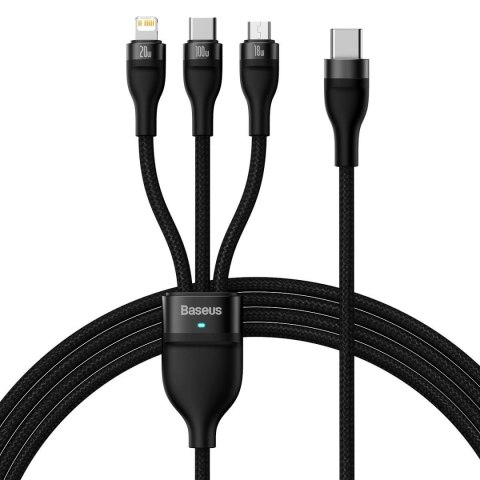 FLASH SERIES II KABEL USB-C IPHONE LIGHTNING MICROUSB 100W 1.5M CZARNY FLASH SERIES II KABEL USB-C IPHONE LIGHTNING MICROUSB 100W 1.5M CZARNY