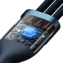 FLASH SERIES II KABEL USB USB-C IPHONE LIGHTNING MICROUSB 100W 1.2M NIEBIESKI