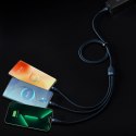 FLASH SERIES II KABEL USB USB-C IPHONE LIGHTNING MICROUSB 100W 1.2M NIEBIESKI