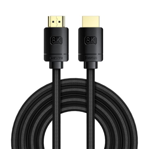 KABEL HDMI 2.1 8K 60 HZ EARC QMS DYNAMIC HDR VRR ALLM 3M CZARNY KABEL HDMI 2.1 8K 60 HZ EARC QMS DYNAMIC HDR VRR ALLM 3M CZARNY