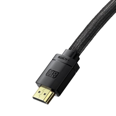 KABEL HDMI 2.1 8K 60 HZ EARC QMS DYNAMIC HDR VRR ALLM 3M CZARNY KABEL HDMI 2.1 8K 60 HZ EARC QMS DYNAMIC HDR VRR ALLM 3M CZARNY