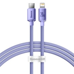 KABEL PRZEWÓD DO SZYBKIEGO ŁADOWANIA I TRANSFERU DANYCH USB-C IPHONE LIGHTNING 20W 1.2M FIOLETOWY