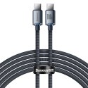 KABEL PRZEWÓD DO SZYBKIEGO ŁADOWANIA I TRANSFERU DANYCH USB-C USB-C 100W 2M CZARNY