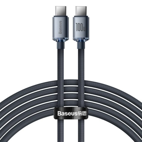 KABEL PRZEWÓD DO SZYBKIEGO ŁADOWANIA I TRANSFERU DANYCH USB-C USB-C 100W 2M CZARNY KABEL PRZEWÓD DO SZYBKIEGO ŁADOWANIA I TRANSFERU DANYCH USB-C USB-C 100W 2M CZARNY