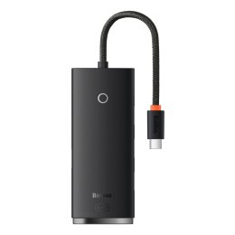 LITE SERIES PRZEJŚCIÓWKA HUB USB-C 4X USB 3.0 25CM CZARNY