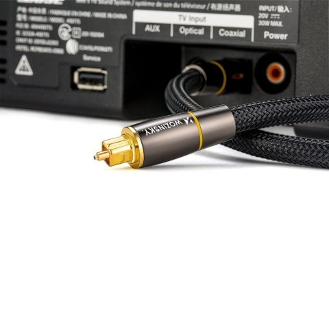 OPTYCZNY KABEL PRZEWÓD AUDIO CYFROWY ŚWIATŁOWÓD TOSLINK SPDIF 3M CZARNY OPTYCZNY KABEL PRZEWÓD AUDIO CYFROWY ŚWIATŁOWÓD TOSLINK SPDIF 3M CZARNY