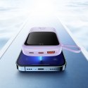 QPOW POWERBANK 10000MAH WBUDOWANY KABEL USB TYPU C 22.5W QUICK CHARGE FIOLETOWY