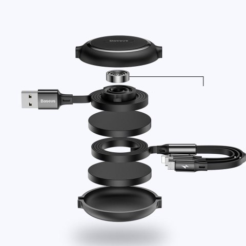ROZWIJANY KABEL PRZEWÓD 3W1 USB MICROUSB IPHONE LIGHTNING USB-C 3.5A 35CM 120CM CZARNY ROZWIJANY KABEL PRZEWÓD 3W1 USB MICROUSB IPHONE LIGHTNING USB-C 3.5A 35CM 120CM CZARNY