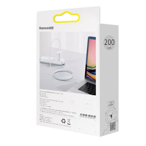 SUPERIOR KABEL PRZEWÓD USB-C USB-C QUICK CHARGE FCP 100W 5A 20V 2M BIAŁY SUPERIOR KABEL PRZEWÓD USB-C USB-C QUICK CHARGE FCP 100W 5A 20V 2M BIAŁY