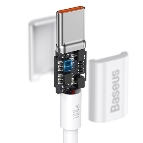 SUPERIOR KABEL PRZEWÓD USB-C USB-C QUICK CHARGE FCP 100W 5A 20V 2M BIAŁY SUPERIOR KABEL PRZEWÓD USB-C USB-C QUICK CHARGE FCP 100W 5A 20V 2M BIAŁY