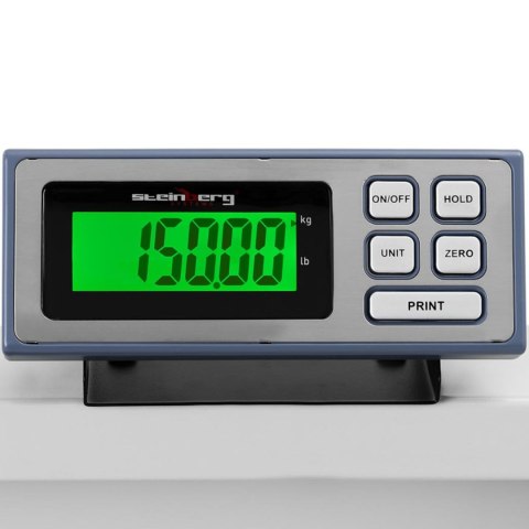WAGA PLATFORMOWA MAGAZYNOWA SKŁADANA 95 X 50 CM LCD 150 KG / 50 G WAGA PLATFORMOWA MAGAZYNOWA SKŁADANA 95 X 50 CM LCD 150 KG / 50 G