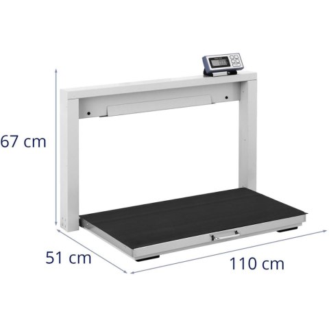 WAGA PLATFORMOWA MAGAZYNOWA SKŁADANA 95 X 50 CM LCD 150 KG / 50 G WAGA PLATFORMOWA MAGAZYNOWA SKŁADANA 95 X 50 CM LCD 150 KG / 50 G
