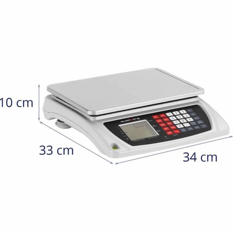 WAGA SKLEPOWA HANDLOWA LICZĄCA LCD 33.5 X 23 CM 50 KG / 6 G WAGA SKLEPOWA HANDLOWA LICZĄCA LCD 33.5 X 23 CM 50 KG / 6 G