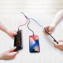 WYTRZYMAŁY PRZEWÓD KABEL 3W1 USB MICROUSB IPHONE LIGHTNING USB-C 3.5A 1.2M CZARNY