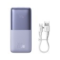 BIPOW PRO POWERBANK 10000MAH 22.5W + KABEL USB 3A 0.3M FIOLETOWY