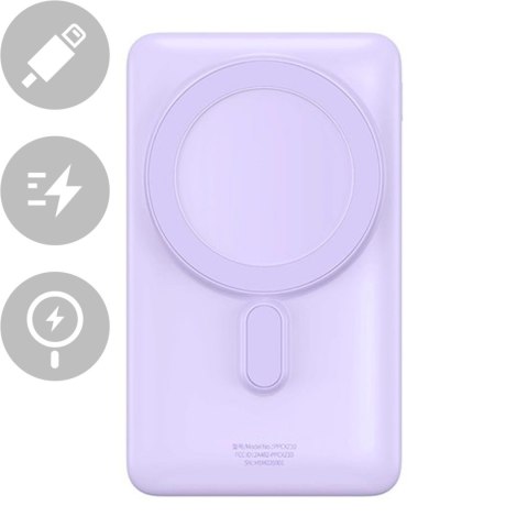 FAST CHARGE POWER BANK 10000MAH 20W USB-C 50CM FIOLETOWY FAST CHARGE POWER BANK 10000MAH 20W USB-C 50CM FIOLETOWY