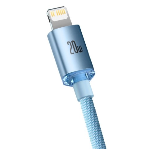 KABEL PRZEWÓD USB-C IPHONE LIGHTNING SZYBKIE ŁADOWANIE 20W 1.2M NIEBIESKI KABEL PRZEWÓD USB-C IPHONE LIGHTNING SZYBKIE ŁADOWANIE 20W 1.2M NIEBIESKI
