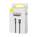 KĄTOWY KABEL PRZEWÓD POWER DELIVERY Z BOCZNYM WTYKIEM USB-C IPHONE LIGHTNING 1M 20W CZARNY