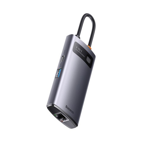 METAL GLEAM SERIES STACJA DOKUJĄCA HUB 4W1 USB-C 3XUSB 3.2 RJ45 METAL GLEAM SERIES STACJA DOKUJĄCA HUB 4W1 USB-C 3XUSB 3.2 RJ45
