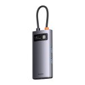 METAL GLEAM SERIES STACJA DOKUJĄCA HUB 4W1 USB-C 3XUSB 3.2 RJ45