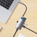 METAL GLEAM SERIES STACJA DOKUJĄCA HUB 4W1 USB-C 3XUSB 3.2 RJ45