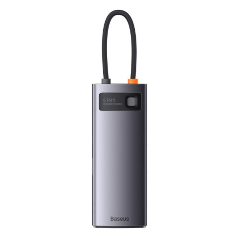 METAL GLEAM SERIES STACJA DOKUJĄCA HUB 6W1 USB-C HDMI 3XUSB 3.2 POWER DELIVERY VGA SZARY METAL GLEAM SERIES STACJA DOKUJĄCA HUB 6W1 USB-C HDMI 3XUSB 3.2 POWER DELIVERY VGA SZARY