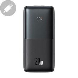 POWERBANK BIPOW PRO 10000MAH 20W Z KABLEM USB USB-C 3A 0.3M CZARNY