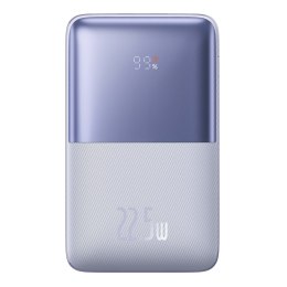 POWERBANK BIPOW PRO 20000MAH 22.5W Z KABLEM USB USB-C 0.3M FIOLETOWY