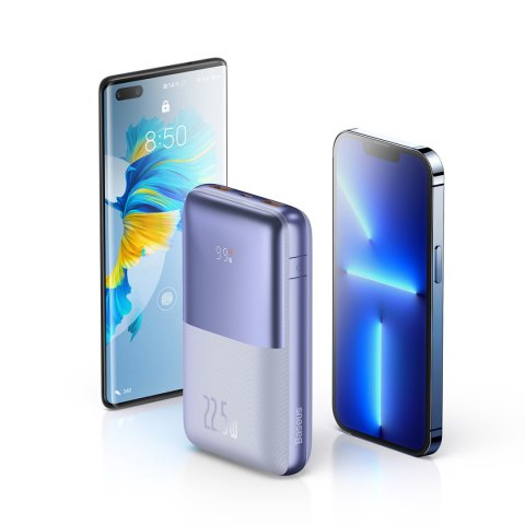 POWERBANK BIPOW PRO 20000MAH 22.5W Z KABLEM USB USB-C 0.3M FIOLETOWY POWERBANK BIPOW PRO 20000MAH 22.5W Z KABLEM USB USB-C 0.3M FIOLETOWY