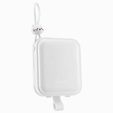 POWERBANK Z PODSTAWKĄ KABEL USB-C I IPHONE LIGHTNING CUTIE SERIES 10000MAH 22.5W BIAŁY POWERBANK Z PODSTAWKĄ KABEL USB-C I IPHONE LIGHTNING CUTIE SERIES 10000MAH 22.5W BIAŁY