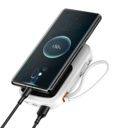 POWERBANK Z SZYBKIM ŁADOWANIEM 20000MAH 22.5W QC-PD-SCP-FCP KABEL USB-C BIAŁY