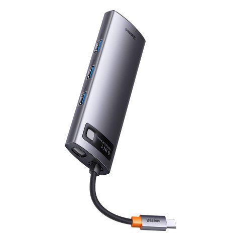 STACJA DOKUJĄCA HUB 8W1 USB-C 1XHDMI 3XUSB 3.2 1XPOWER DELIVERY CZYTNIK KART SD CZYTNIK KART TF VGA SZARY STACJA DOKUJĄCA HUB 8W1 USB-C 1XHDMI 3XUSB 3.2 1XPOWER DELIVERY CZYTNIK KART SD CZYTNIK KART TF VGA SZARY