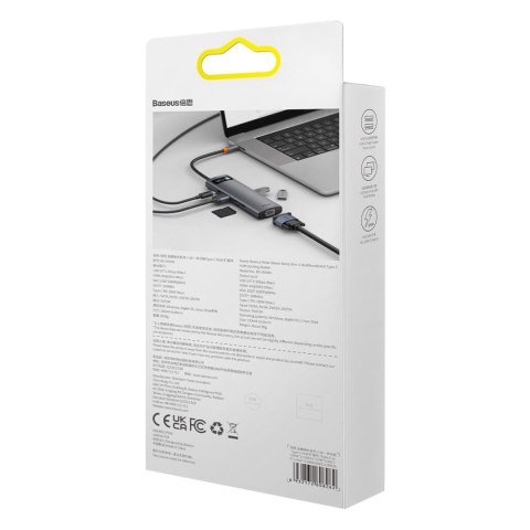 STACJA DOKUJĄCA HUB 8W1 USB-C 1XHDMI 3XUSB 3.2 1XPOWER DELIVERY CZYTNIK KART SD CZYTNIK KART TF VGA SZARY STACJA DOKUJĄCA HUB 8W1 USB-C 1XHDMI 3XUSB 3.2 1XPOWER DELIVERY CZYTNIK KART SD CZYTNIK KART TF VGA SZARY