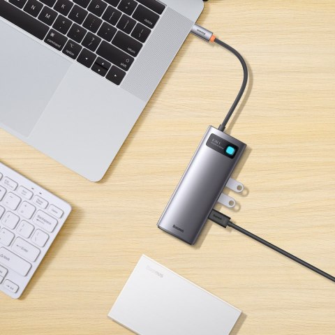STACJA DOKUJĄCA HUB 8W1 USB-C 1XHDMI 3XUSB 3.2 1XPOWER DELIVERY CZYTNIK KART SD CZYTNIK KART TF VGA SZARY STACJA DOKUJĄCA HUB 8W1 USB-C 1XHDMI 3XUSB 3.2 1XPOWER DELIVERY CZYTNIK KART SD CZYTNIK KART TF VGA SZARY